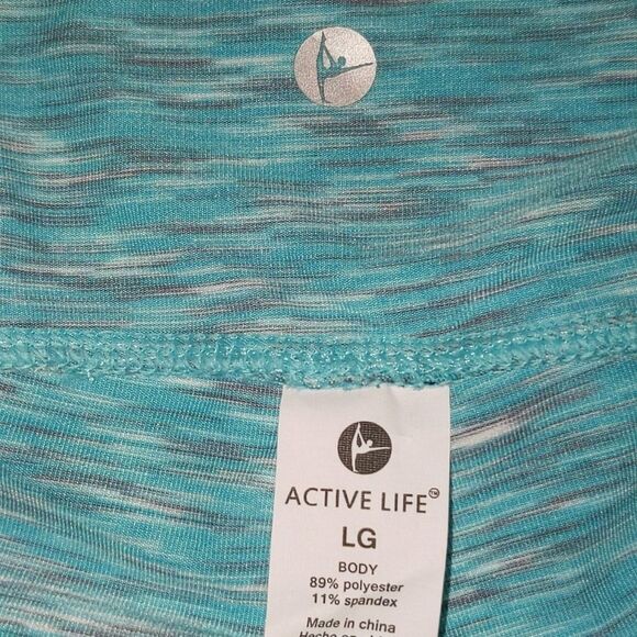 Active Life Reversible workout leggings Sz L - Picture 5 of 10